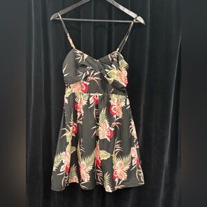 Roxy midnight tropical mini dress